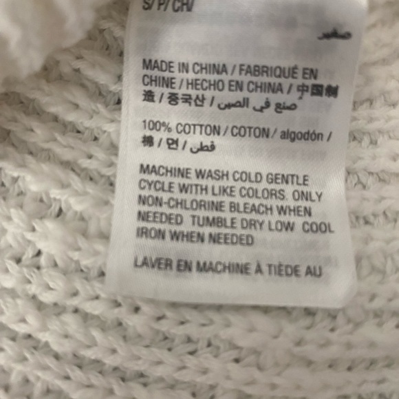 Gorgeous Off-White or Cream Sweater, Detailing, Cotton, Crewneck - Picture 8 of 9